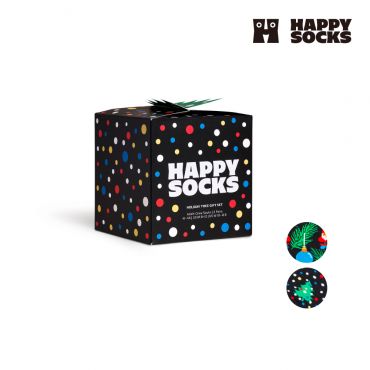 【HAPPY SOCKS】 Holiday Gift系列-歡樂耶誕2入組