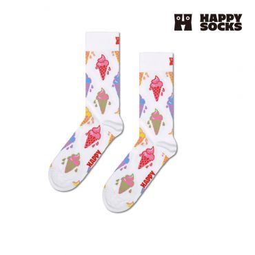 【HAPPY SOCKS】Food&Drinks系列-美味蛋筒霜淇淋潮襪（親子款）