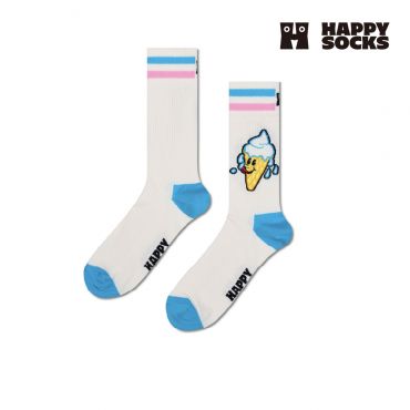 【HAPPY SOCKS】Food&Drinks系列-快樂微笑霜淇淋潮襪（親子款）